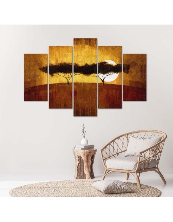 Pictures on Canvas for the office African trees landscape | FEEBY
