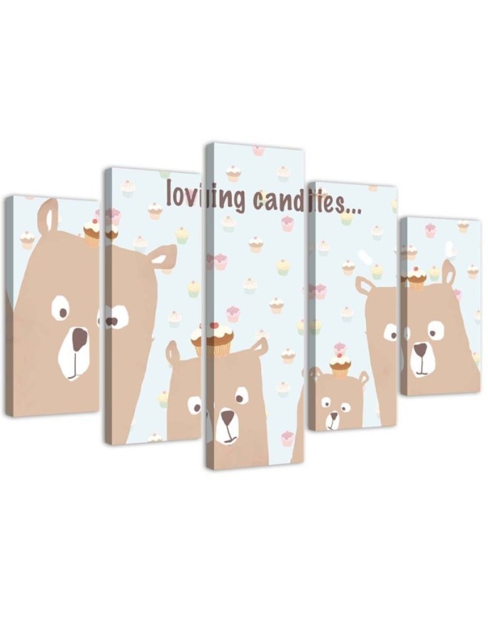Children's boho painting Loving candies | FEEBY