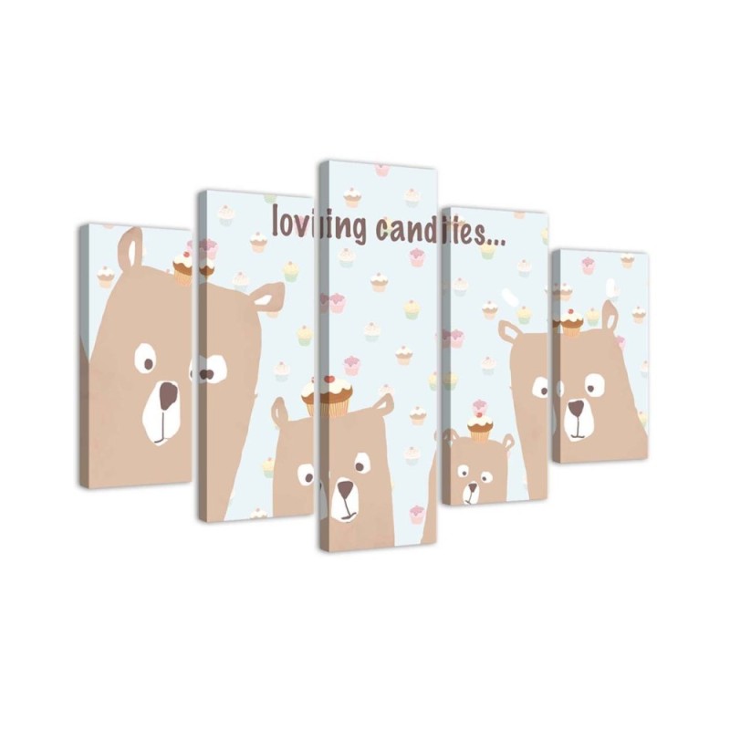 Children's boho painting Loving candies | FEEBY