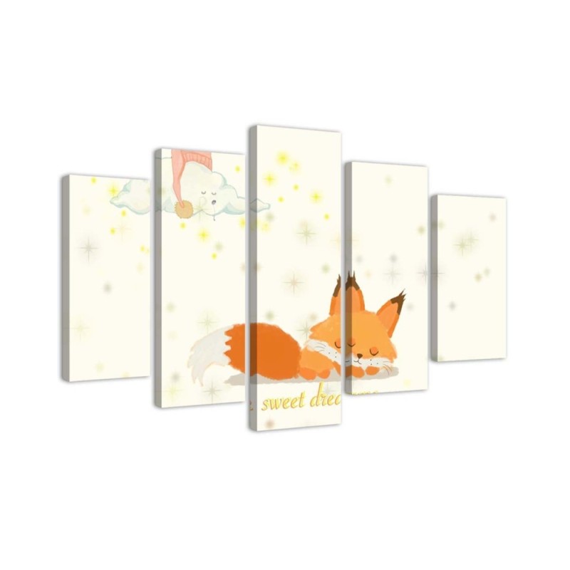 Little fox baby picture on Canvas for the wall | FEEBY