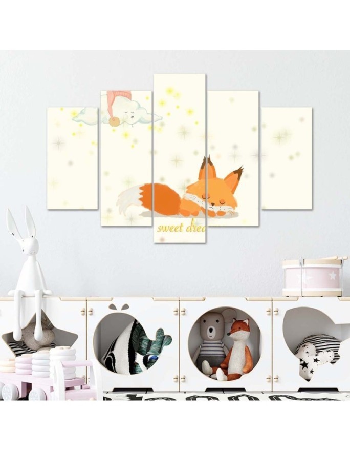 Little fox baby picture on Canvas for the wall | FEEBY