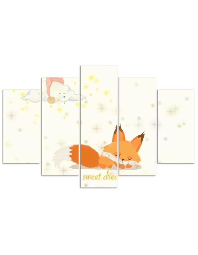 Little fox baby picture on Canvas for the wall | FEEBY