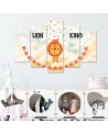 Lion King 5-part picture for children's room for the wall | FEEBY