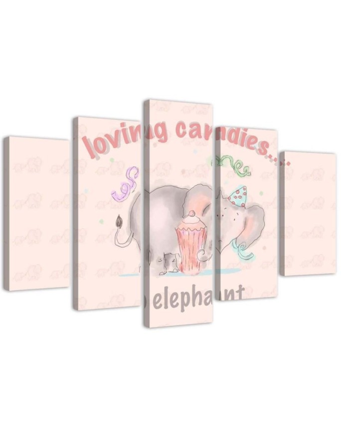 Canvas print Pink Elephant...