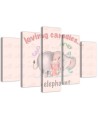 Baby elephant painting Loving candies elephant | FEEBY