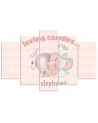 Baby elephant painting Loving candies elephant | FEEBY