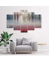 Children's room wall art painting Fog over the glade landscape | FEEBY