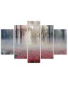 Children's room wall art painting Fog over the glade landscape | FEEBY