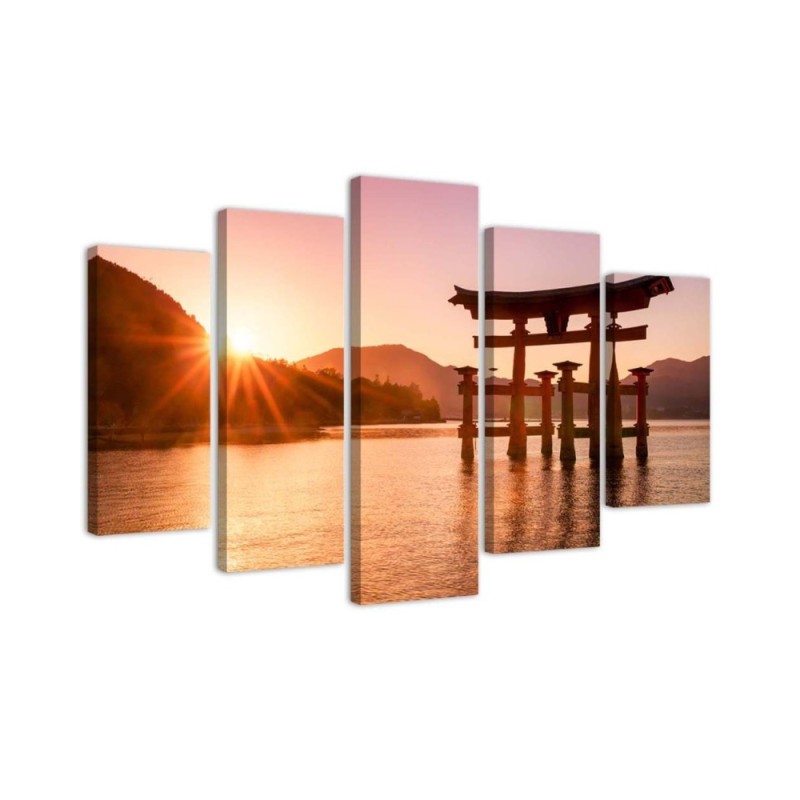 Japan landscape wall art decoration for bedroom, living room | FEEBY