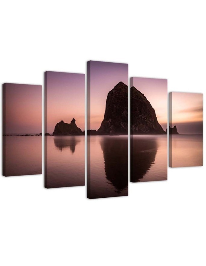 Decorative Canvas painting for wall Rock sea landscape | FEEBY