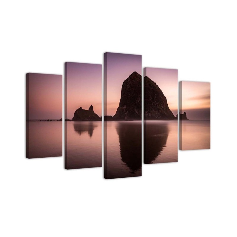 Decorative Canvas painting for wall Rock sea landscape | FEEBY
