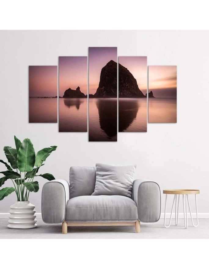 Decorative Canvas painting for wall Rock sea landscape | FEEBY