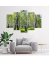 Canvas painting for living room birch forest | FEEBY