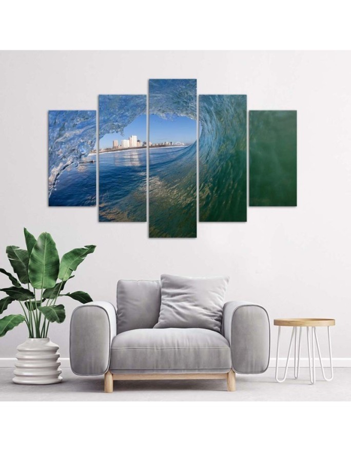 Modern painting on canvas Sea wave for living room, dining room | FEEBY