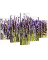 Lavender flowers paintings for living room, room on canvas | FEEBY