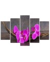 Canvas print for living room spa Purple orchids | FEEBY