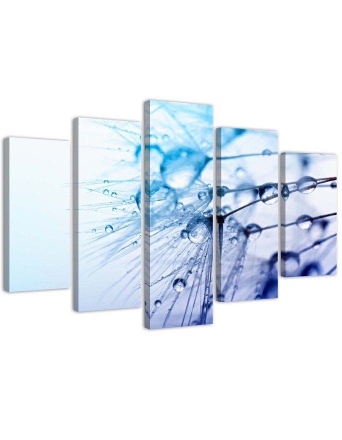 Canvas print Turquoise Dandelion for living room | FEEBY
