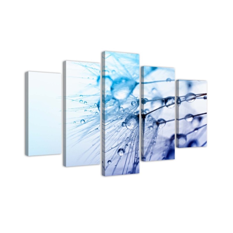 Canvas print Turquoise Dandelion for living room | FEEBY