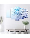 Canvas print Turquoise Dandelion for living room | FEEBY