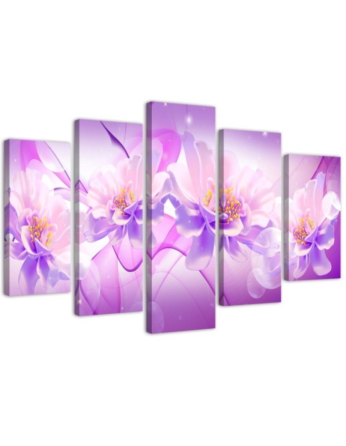 Canvas painting Purple flower composition | FEEBY