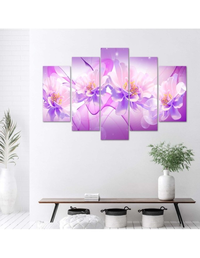 Canvas painting Purple flower composition | FEEBY