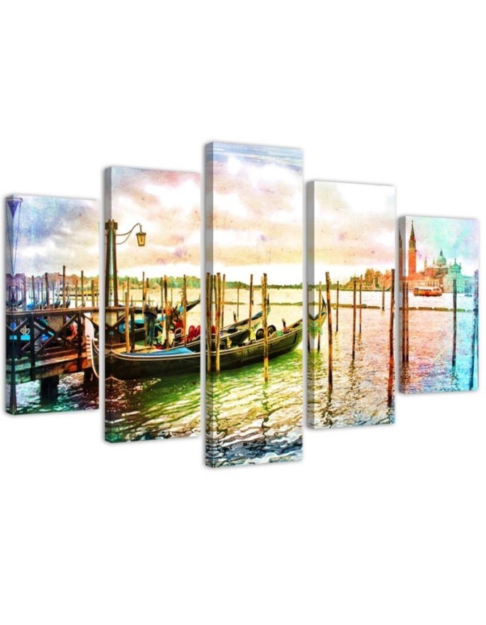 Canvas print for room Walk in Venice modern | FEEBY