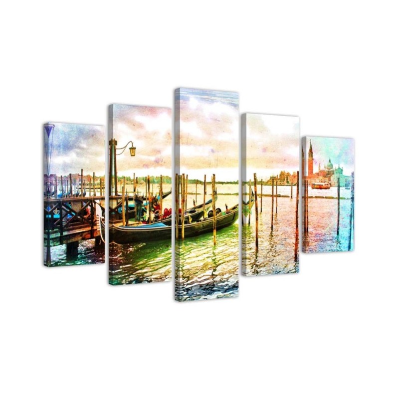 Canvas print for room Walk in Venice modern | FEEBY