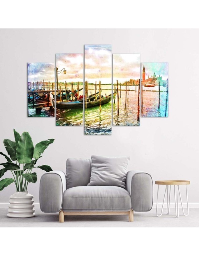 Canvas print for room Walk in Venice modern | FEEBY