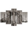 Brooklyn Bridge black and white wall painting for office | FEEBY