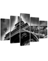 Canvas print for living room, dining room Eiffel Tower Paris black and white | FEEBY