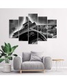 Canvas print for living room, dining room Eiffel Tower Paris black and white | FEEBY