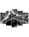 Canvas print for living room, dining room Eiffel Tower Paris black and white | FEEBY