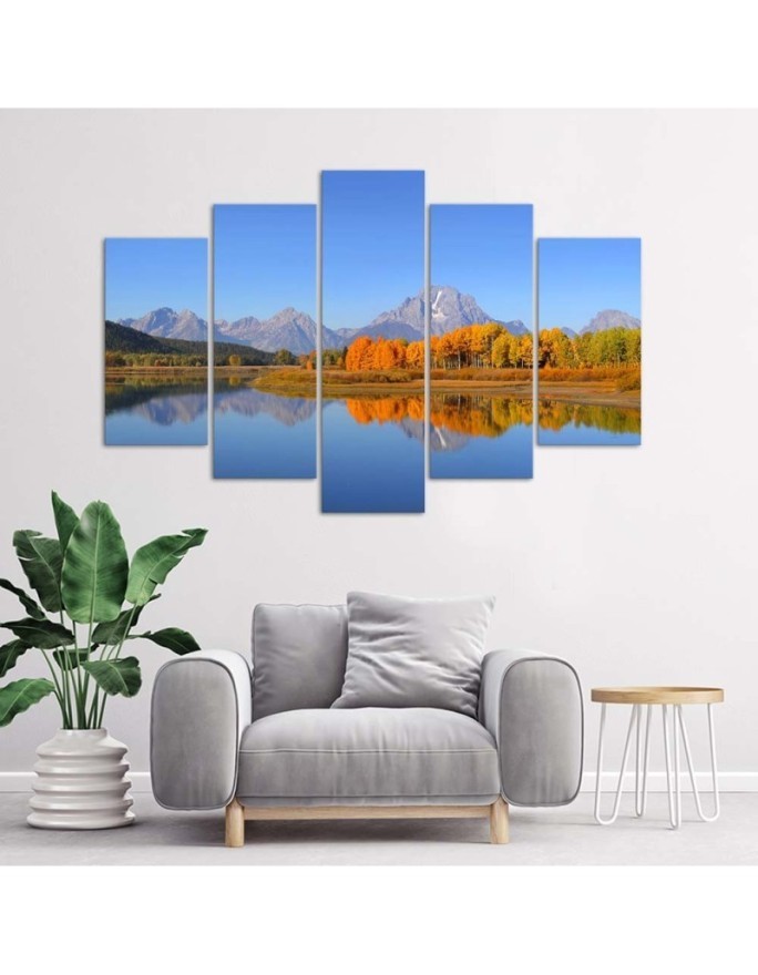 Prints on canvas Grand Teton National Park 5 Piece  | FEEBY