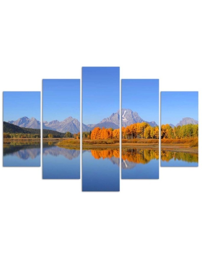 Prints on canvas Grand Teton National Park 5 Piece  | FEEBY
