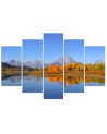 Prints on canvas Grand Teton National Park 5 Piece  | FEEBY