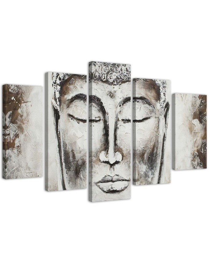 Buddha's head Canvas paintings for hallway wall | FEEBY