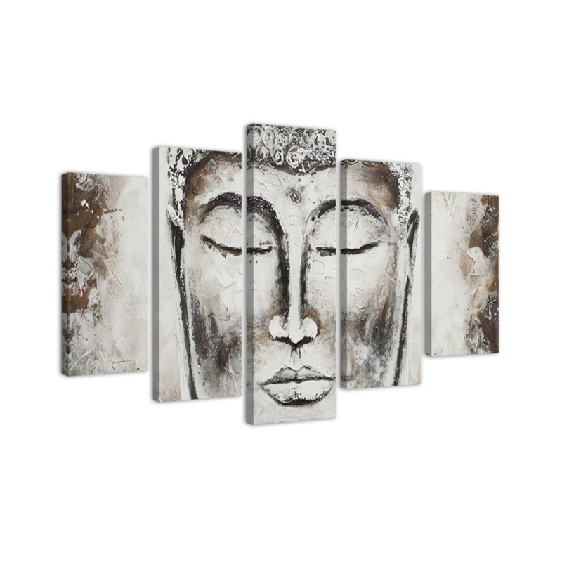 Buddha's head Canvas paintings for hallway wall | FEEBY