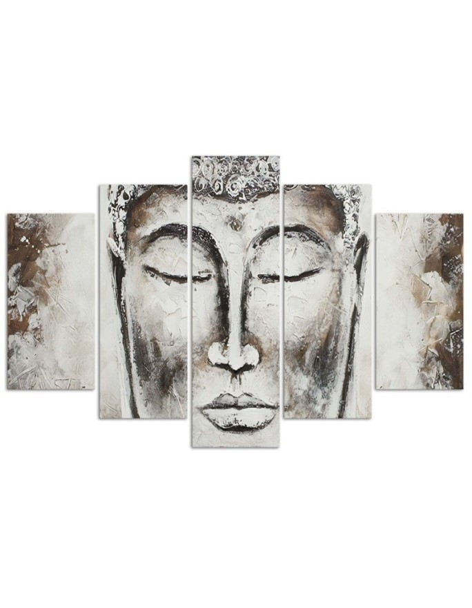 Buddha's head Canvas paintings for hallway wall | FEEBY