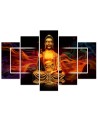 Modern Canvas painting Golden Buddha for living room spa | FEEBY