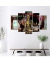 Wall painting Golden Buddha on abstract background for living room | FEEBY
