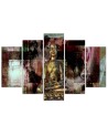 Wall painting Golden Buddha on abstract background for living room | FEEBY