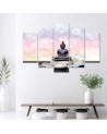 Buddha on pink background for bedroom, beauty salon | FEEBY