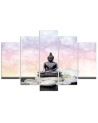 Buddha on pink background for bedroom, beauty salon | FEEBY