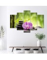 Canvas print Zen composition with stones and orchid for spa | FEEBY