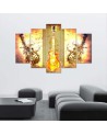Canvas print Guitar for youth room for wall | FEEBY