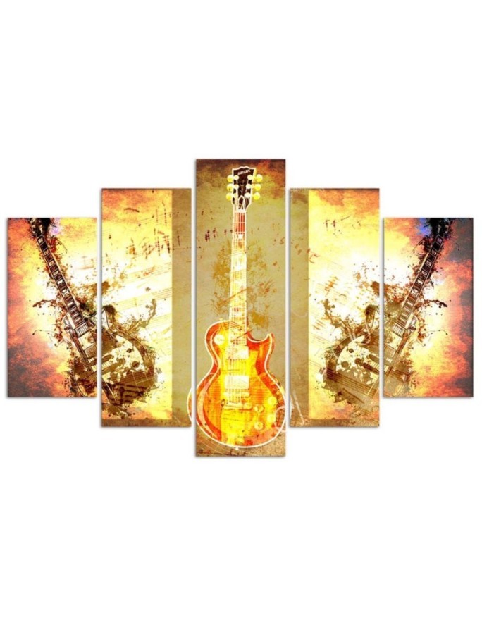 Canvas print Guitar for youth room for wall | FEEBY