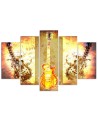 Canvas print Guitar for youth room for wall | FEEBY