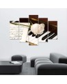 Paintings for living room Rose on piano wall decoration | FEEBY