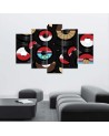 Canvas print for young people on canvas Analog records | FEEBY