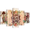 Home Sweet Home canvas wall decoration for the hallway | FEEBY